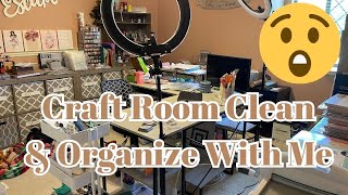 CRAFT ROOM CLEAN AND ORGANIZE WITH ME