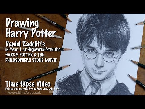 How to Draw Harry Potter's Portrait in Year 1 at Hogwarts ...