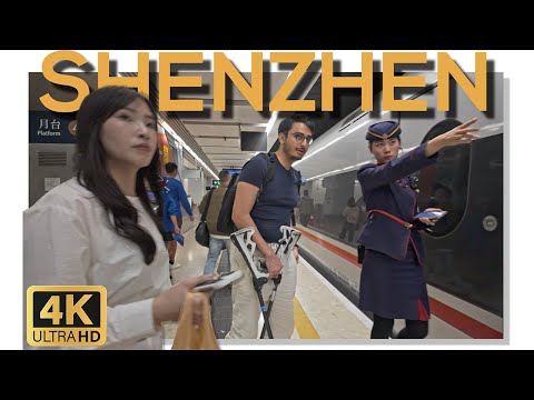 New Hong Kong to Shenzhen High-Speed Train - FULL Walking Tour of EVERY Step of Journey | China 4K