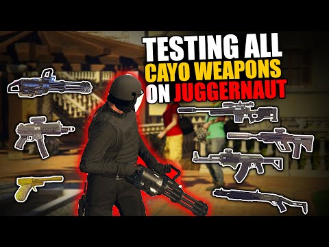 All Cayo Perico Weapons Test On Buff Juggernaut