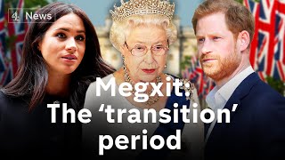 Download the video "Meghan & Harry: Queen agrees 'period of transition' after crisis meeting"