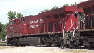 preview picture of video 'Canadian Pacific ES44AC engine startup - Blakesburg, IA 7/25/13'