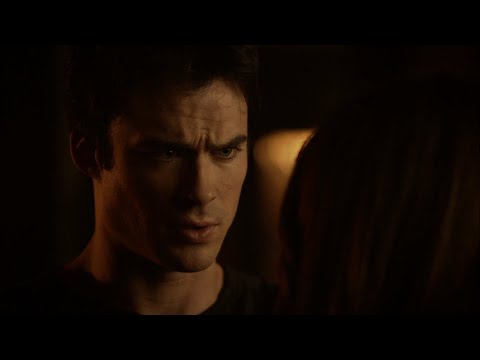 TVD 5x4 - Stefan burns his journals, Damon tells Elena that Bonnie is dead | Delena Scenes HD