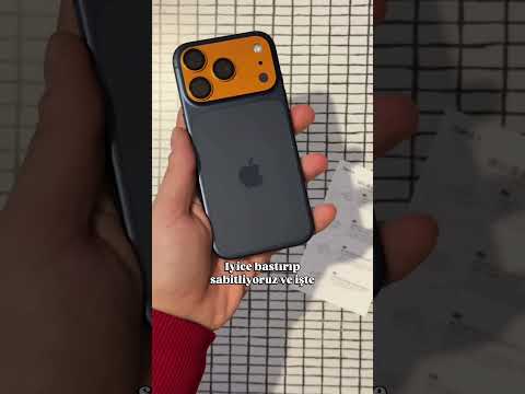 iPhone’umu turuncuya çevirdim 🧡📱 #Shorts #tanıtım #apple #Benks #iphone17pro #kamerakoruyucu
