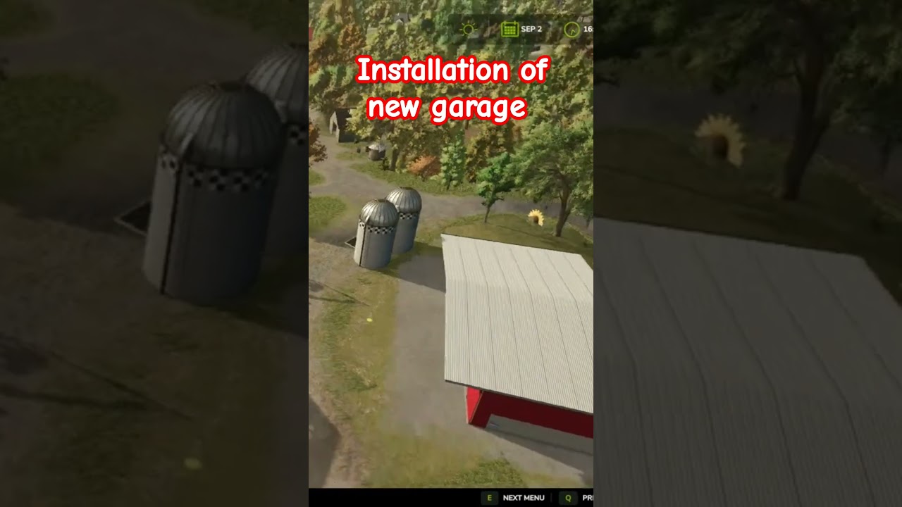 New garage. #fs25 #gaming #shorts #farming