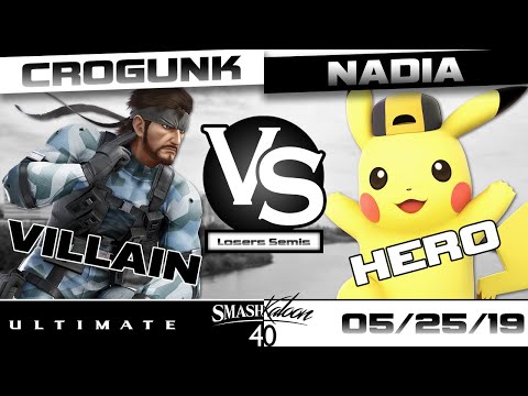 Crogunk (Snake) vs. NadiA (Pikachu) - Losers Semis - Smashkatoon 40