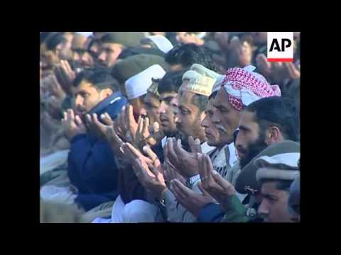 Prayers and goat sacrifice in camps