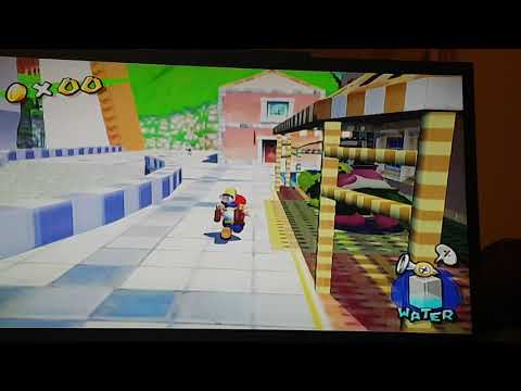 Super Mario Sunshine | Delfino Plaza no music glitch (Turn volume if you want to hear anything lol)