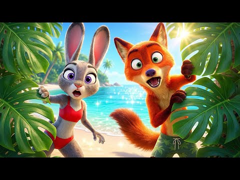 🙊 Judy and Nick Found a Secret Beach 🦊🐰 | ZOOTOPIA