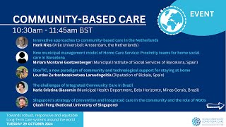 Community-based care webinar | International Day of Care and Support 2024
