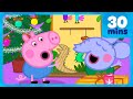 George Pig At The Christmas Market Christmas Shopping ️ Peppa Pig Full Episodes 30 Minutes