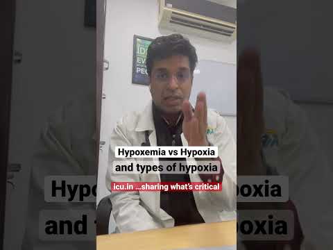#icushort 80: Hypoxemia vs Hypoxia; and types of hypoxia #icushorts #esbicm