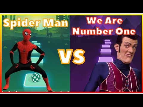 Coffin Dance SpiderMan Version VS We Are Number One - Tiles Hop