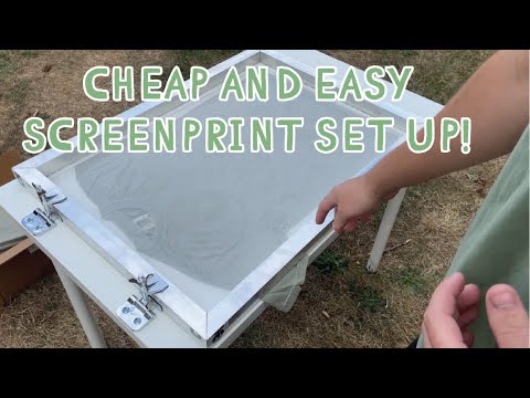 CHEAPEST & EASIEST WAY TO SCREENPRINT!