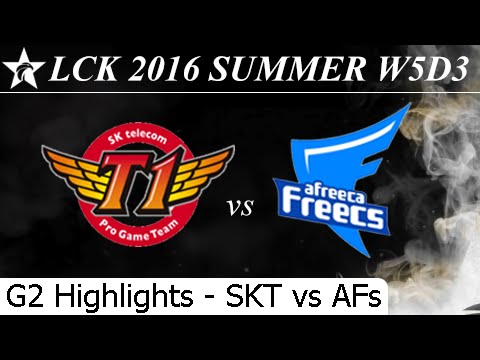 SKT vs AFs Game 2 Highlights 22/06/2016 - LCK Summer 2016 W5D3M3 SK Telecom T1 vs Afreeca Freecs