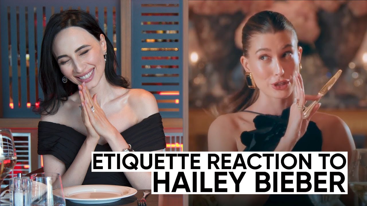 Hailey Bieber Eats 10 Traditional French Dishes - Etiquette Reaction by Jamila Musayeva