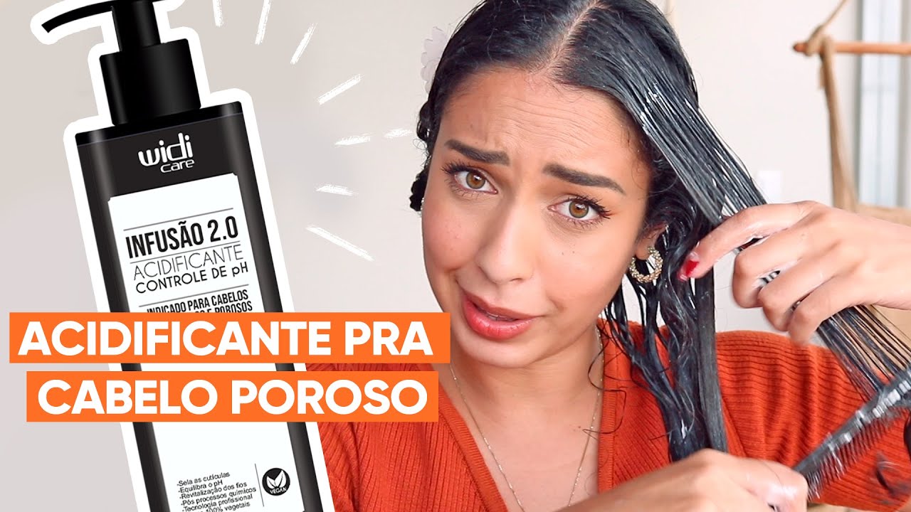 TESTEI O ACIDIFICANTE INFUSÃO 2.0 DA WIDI CARE PRA CABELOS POROSOS | JULIANA LOUISE