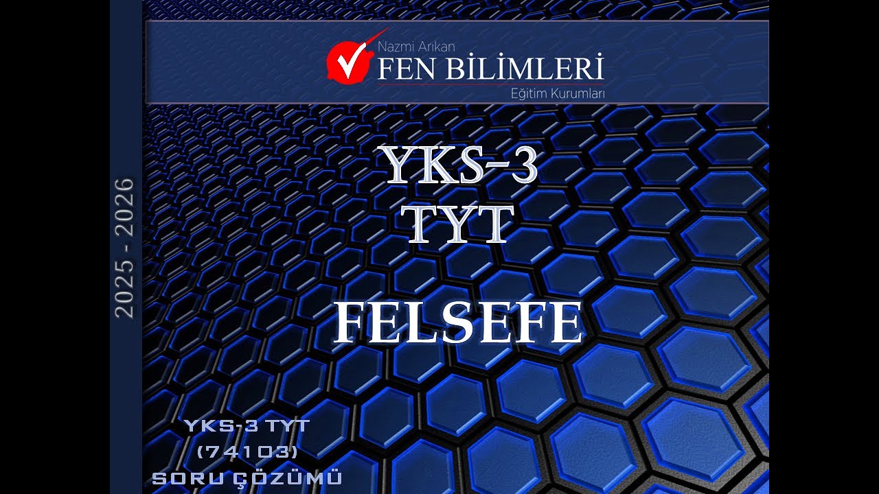 FELSEFE YKS 3 TYT 74103