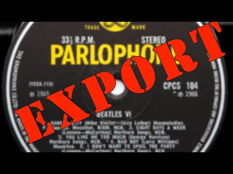 The Beatles Ultra-Rare UK EXPORT Albums #shorts