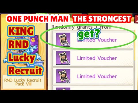 KING Gacha RND Lucky Recruit Pack🔥166 Black Ticket?🔥Orange Chest X2, Firework Trial | One Punch Man