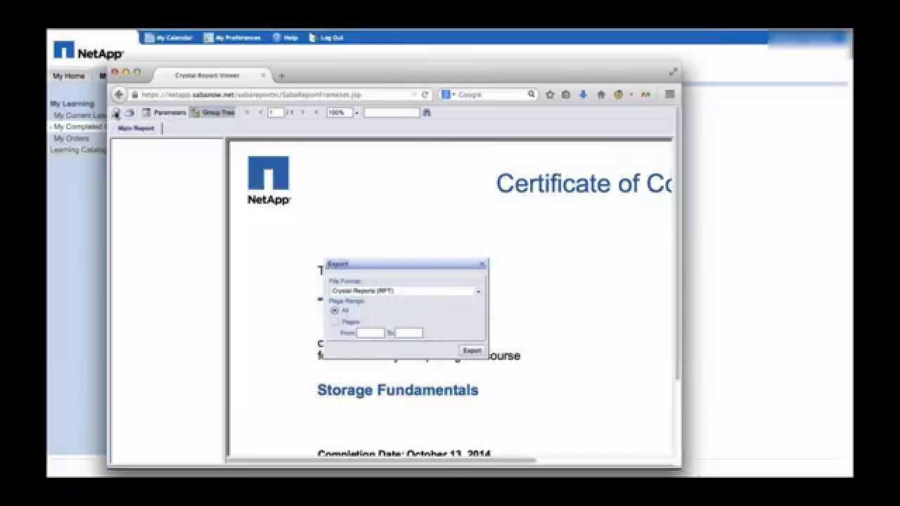NetApp Certificate for Storage Fundamentals - How to convert to PDF