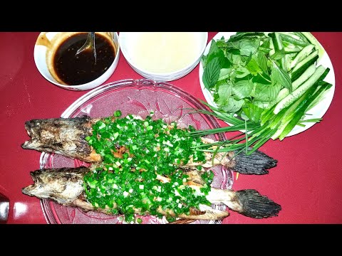 Cá lóc nướng mỡ hành cực ngon