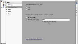 how to add Port on Windows 2008r2 Firewall