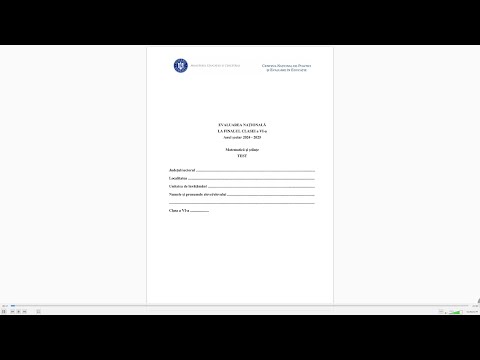 Model Evaluare Nationala 2025 - clasa a VI-a