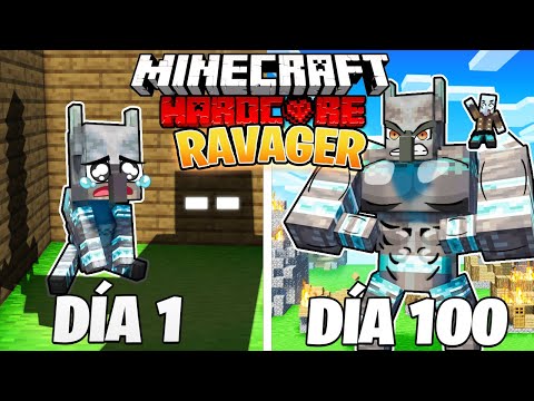 I SURVIVED 100 DAYS as a RAVAGER in MINECRAFT HARDCORE!