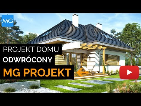 Projekt domu Odwrócony MG Projekt – 126,93 m2 - koszt budowy 169 tys. zł