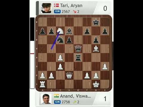 GM tari, aryan vs chess former world champion Viswanathan anand