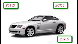 2004 CHRYSLER CROSSFIRE (P0715 ,OIL IN TRANSMISSION CONTROL MODULE)