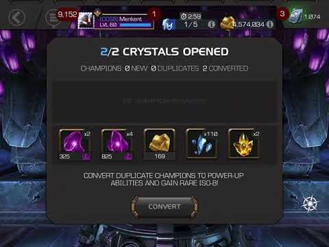 5x hard hitting cavalier crystals (plus some little trash)