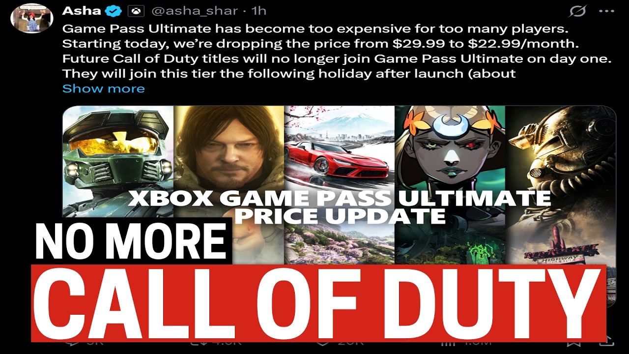 Xbox is Dropping the Price of Game Pass... But There's a Catch