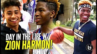 Day In The Life w/ Zion Harmon!!! Gets a Visit From Julian Newman &amp; More! The #1 9th Grader!