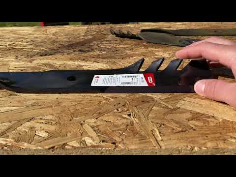 Oregon G6 Gator Blades on my John Deere 318