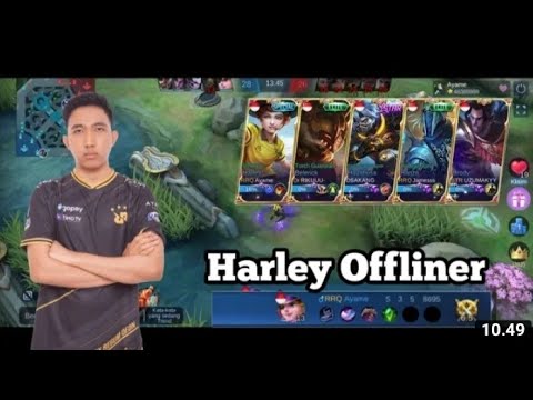 RRQ Lemon Gameplay Harley Offlane | Mobile legends [ Pro Player RRQ lemon Builds ] By : RRQ Lemon