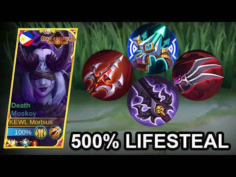 MOSKOV 500% LIFESTEAL BUILD BE LIKE! UNKILLABLE!