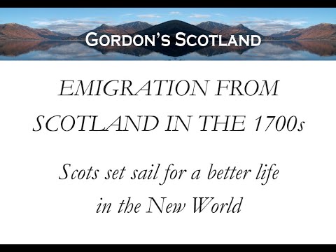 Scots Set Sail For A Better Life In The New World