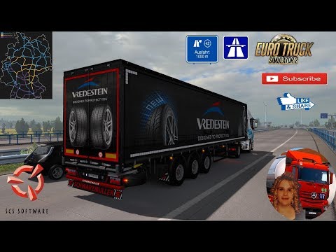 Euro Truck Simulator 2 (1.35) 5 Schwarzmüller Plateau Trailer 1.36 Germany Revisiting + DLC's & Mods