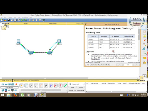 1.3.1.3 Packet Tracer - Skills Integration Challenge