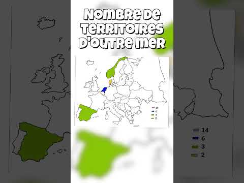 Territoires d'outre mer de pays Européens  #saviezvousque #europe #géographie #domtom #outremer