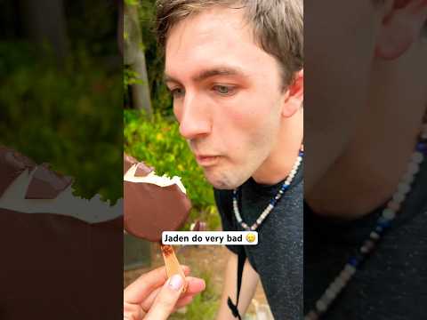 He ate my WHOLE ice cream in just 1 bite #shorts