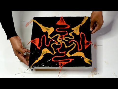 Fluid Art STRING Pull Painting