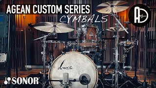 Video thumbnail for Agean Custom Series cymbals SOUND DEMO with Sonor Vintage Series drums by digitaldrumming