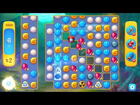 Fishdom 6909 Level - 17 moves - NO BooSTERS