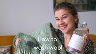 How to wash a wool blanket