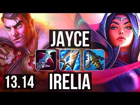 JAYCE vs IRELIA (TOP) | Rank 5 Jayce, 7 solo kills, 13/4/13, Godlike | EUW Grandmaster | 13.14