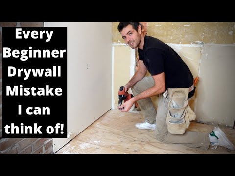 Every Beginner Drywall Mistake I can think of (1/3)