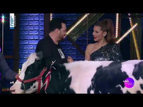 في Male - محمد اسكندر يحلب البقرة في فقرة "عنتر بالبيت" في "في Male"